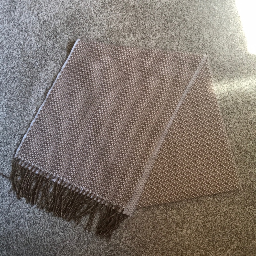 Tan and cream super soft scarf